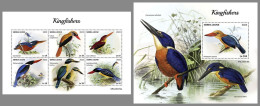 SIERRA LEONE 2023 MNH Kingfishers Eisvögel M/S+S/S – IMPERFORATED – DHQ2418 - Andere & Zonder Classificatie