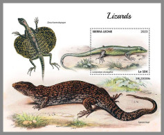 SIERRA LEONE 2023 MNH Lizards Eidechsen S/S – IMPERFORATED – DHQ2418 - Altri & Non Classificati