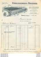 FACTURE ROMILLY SUR SEINE ETS BOUDIOS TISSUS ET TRICOTS ELASTIQUES 1930 - 1900 – 1949