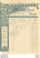 FACTURE 1908 MAROTTE JEUNE TAPISSIER DECORATEUR A TROYES - 1900 – 1949