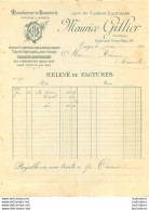 FACTURE 1898 MAURICE GILLIER MANUFACTURE DE BONNETERIE A TROYES - 1800 – 1899
