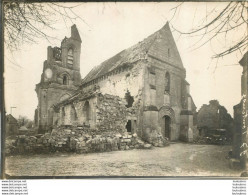 FONTENOY AISNE EGLISE EN 1915 WW1 PHOTO ORIGINALE  18 X 13 CM - Guerra, Militares