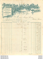 FACTURE  E.  COFFINET TROYES 1898 TISSUS EN GROS - 1800 – 1899