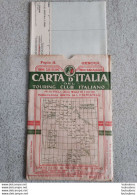 CARTA D'ITALIA DEL TOURING CLUB ITALIANO FOGLI 16 GENOVA R1 - Carte Geographique
