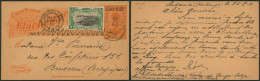Congo Belge - EP Au Type N°32L1 A (SBEP) + N°16 Expédié De Sakania (Katanga, 1910) > Bruxelles - Enteros Postales