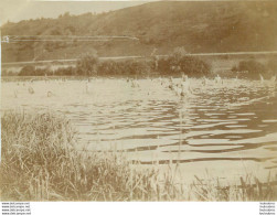 VILLEY LE SEC SOLDATS LE PETIT BAIN 22/07/1904  PHOTO ORIGINALE 11 X 8 CM - Lieux