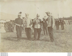 SOLDATS ET OFFICIERS 1904 PHOTO ORIGINALE 11 X 8 CM - Guerra, Militares