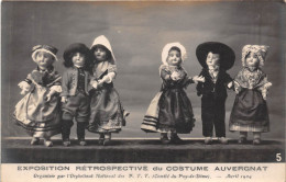 63-EXPOSITION RETROSPECTIVE DU COSTUME AUVERGNAT ( POUPEES) ORGANISEE PAR L'ORPHELINAT DES PTT PUY DE DOME 1924 - Auvergne Types D'Auvergne