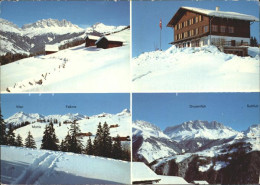 12222655 Schiers Berghaus Mottis Stels Schneespur Winterpanorama Alpen Schiers - Other & Unclassified