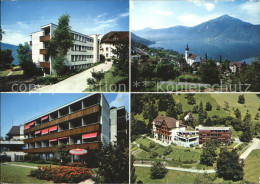 12221465 Walchwil Haus St Elisabeth Ortsansicht Mit Kirche Zugersee Alpen Walchw - Autres & Non Classés