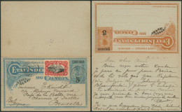 Congo Belge - EP Au Type N°31TT (SBEP) + N°55 Expédié De Lukafu (1911) > Bruxelles / Texte, Réponse Neuve. - Postwaardestukken