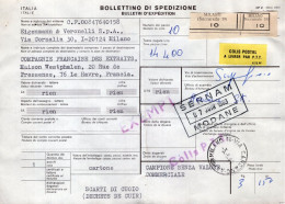 Italia (1983) - Campione Senza Valore Per La Francia, Spedito Come Pacco Postale - 1981-90: Marcofilia