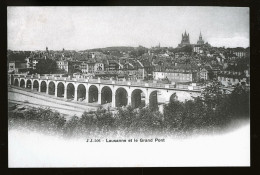 14734 - SUISSE - LAUSANNE Et Le Grand Pont  - DOS NON DIVISE - Lausanne