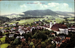 CPA Mondsee Oberösterreich, Ortsansicht, Kirche - Otros & Sin Clasificación
