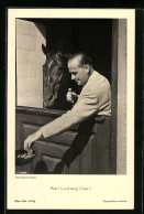 AK Schauspieler Karl Ludwig Diehl Mit Pferd In Stall Posierend  - Actors