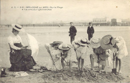 62  Boulogne Sur Mer - Sur La Plage - A L'oeuvre Pour Une Tranchée - AC.316 - Boulogne Sur Mer