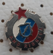 Auto Moto Club AMD Ribnica SLovenia Ex Yugoslavia Pin - Sonstige & Ohne Zuordnung