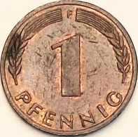 Germany Federal Republic - Pfennig 1972 F, KM# 105 (#4459) - 1 Pfennig