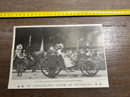 1908 PATI AU LONGCHAMPS FLEURI DE BRUXELLES Princesse Clémentine Et Le Bourgmestre De Mot. - Collezioni