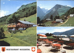 12156975 Braunwald GL Restaurant Nussbuehl Terrasse Alpenpanorama Braunwald GL - Sonstige & Ohne Zuordnung