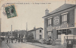 91-BREUILLET-VILLAGE- LE PASSAGE A NIVEAU, LA HALTE - Sonstige & Ohne Zuordnung