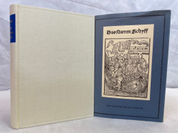 Das Narrenschiff : Nach Der Erstausgabe (Basel 1494) Mit Den Zusätzen Der Ausgaben Von 1495 Und 1499 Sowie De - Andere & Zonder Classificatie