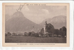 CPA :  14 X 9  -  DOUSSARD  -  L'Eglise - Le Mont Charbon Et Les Entrevernes - Doussard