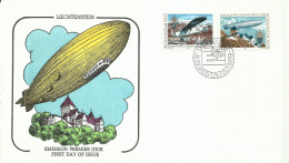 LIECHTENSTEIN    SOBRE PRIMER DIA    ZEPPELIN - Zeppelin