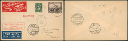 PA2 + N°340 Sur Lettre Par Avion De Antwerpen (1933) + Vignette SABENA > Wien (Autriche) / Tarif Imprimé - Lettres & Documents