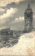 12063775 Basel BS Marktplatz Und Rathhausturm Basel BS - Andere & Zonder Classificatie