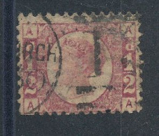 GB  N°49 Victoria 1/2p Rouge De 1870 Planche 6 - Gebraucht