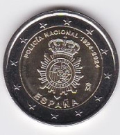 2024-ESPAÑA. MONEDA 2 EUROS - POLICIA NACIONAL- SIN CIRCULAR - España
