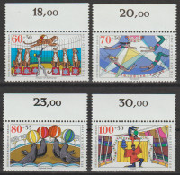 Berlin, 1989, Mi.Nr. 838-841 ** -  Ein Satz Mit Oberrand "Jugend: Zirkus" - Nuevos