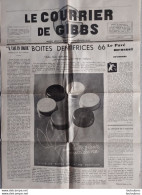 JOURNAL LE COURRIER DE GIBBS 05/1933  ORGANE MENSUEL INFORMATIONS COMMERCIALES 4 PAGES  FORMAT 55X38CM - Publicités