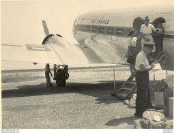 AVION DOUGLAS DC3 LIGNE DE LA CORSE PHOTO ORIGINALE   24X18 CM ANNEES 60 - Luftfahrt