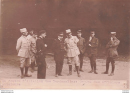 CENTRE D'AVIATION DES DARDANELLES  GROUPE DES OFFICIERS AVIATEURS AVEC  NOMS AU VERSO 1916 WW1 PHOTO 16X11CM - Aviation
