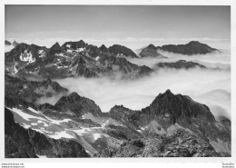 VUE PRISE DU CHABARROU LA MER DE NUAGES  1951 MONTAGNE PHOTO  12X9CM - Lieux