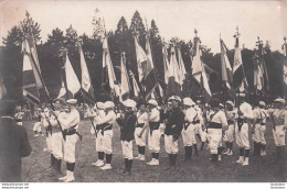 CARTE PHOTO AVEC DES DRAPEAUX LYON CHATILLON SUR CHALARONNE ETC... - A Identifier