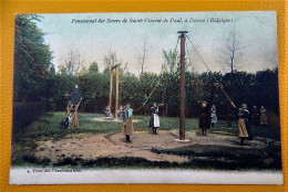 DEINZE  -  Pensionnat Des Soeurs De Saint-Vincent De Paul  -  Cour Des Pensionnaires   -  1905 - Deinze