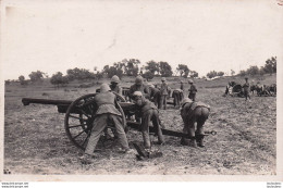 CARTE PHOTO MISE EN POSITION D'UN CANON DE 75 A OUAZZANE MAROC PHOTO COUTANSON CASABLANCA - Matériel