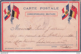 CARTE CORRESPONDANCE MILITAIRE ECRITE EN 1915 DE TOULON PARLE DE SON DEPART AU FRONT - War 1914-18