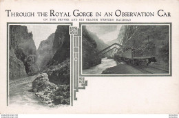 THROUGH THE ROYAL GORGE IN AN OBSERVATION CAR - Autres & Non Classés