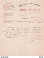 MARSEILLE 1918 HENRI FALQUE COMMISSION ET EXPORTATION R23 - 1900 – 1949