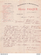 MARSEILLE 1918 HENRI FALQUE COMMISSION ET EXPORTATION R31 - 1900 – 1949