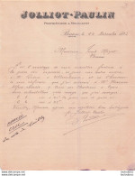 BEAUNE 1893 JOLLIOT PAULIN PROPRIETAIRE NEGOCIANT - 1800 – 1899