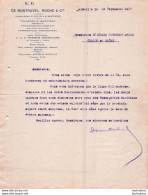 MARSEILLE 25/09/1917 DE MONTRAVEL ROCHE ET CIE TRANSPORTS MARITIMES SOUCIS DE TRANSPORT AVEC LES MESSAGEIRES MARITIMES - 1900 – 1949