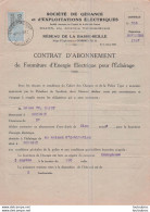 ROMENAY SOCIETE DE GERANCE ET D'EXPLOITATIONS ELECTRIQUES  RESEAU DE LA BASSE SEILLE 1937 - 1900 – 1949
