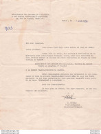 ASSOCIATION DES ANCIENS DU C.E.F.E.O. ET DES FORCES FRANCAISES D'INDOCHINE SECTION DE SAIGON COURRIER COTISATION 1954 - Documenti