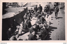 LE FELIX ROUSSEL SUR SAIGON MARINS SOLDATS A BORD PHOTO ORIGINALE 9 X 6 CM - Bateaux