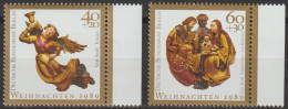 Berlin, 1989, Mi.Nr. 858-859 ** -  Ein Satz Mit Seitenrand Rechts "Weihnachten" - Unused Stamps